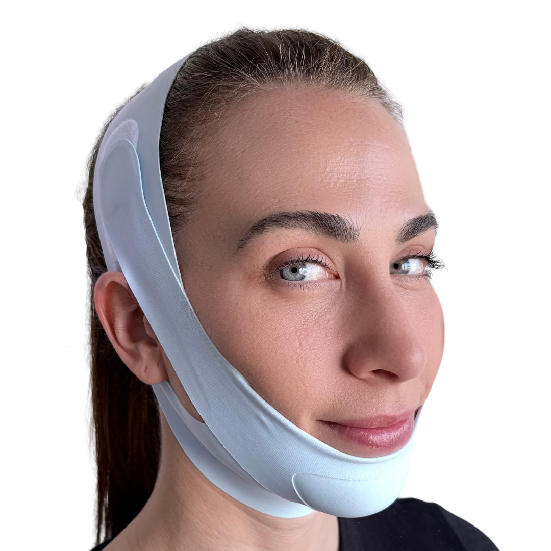 Reductor de papada reutilizable para mujer y hombre.