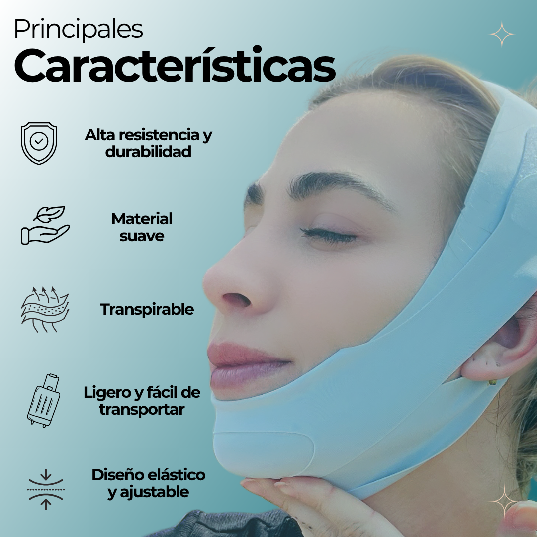 Reductor de papada reutilizable para mujer y hombre.