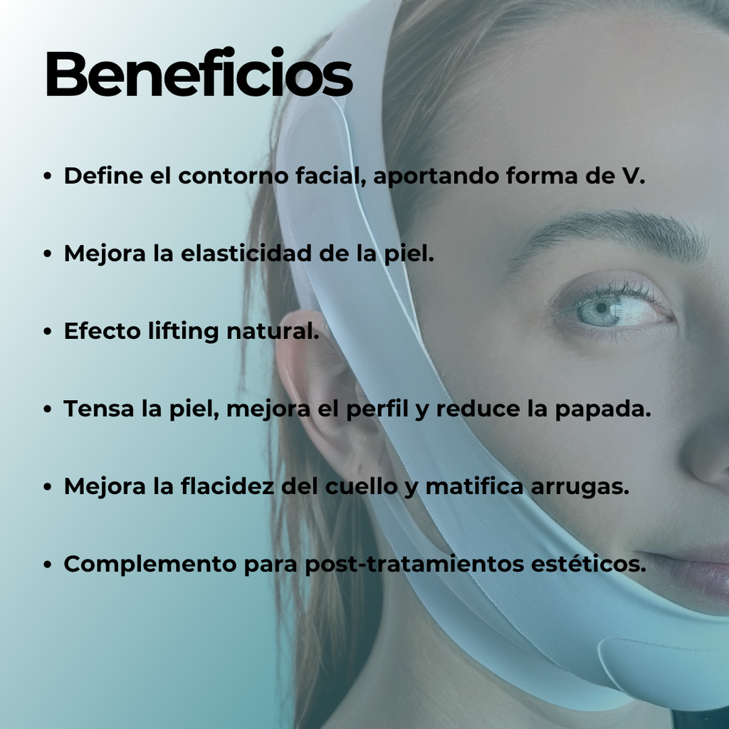 Reductor de papada reutilizable para mujer y hombre.