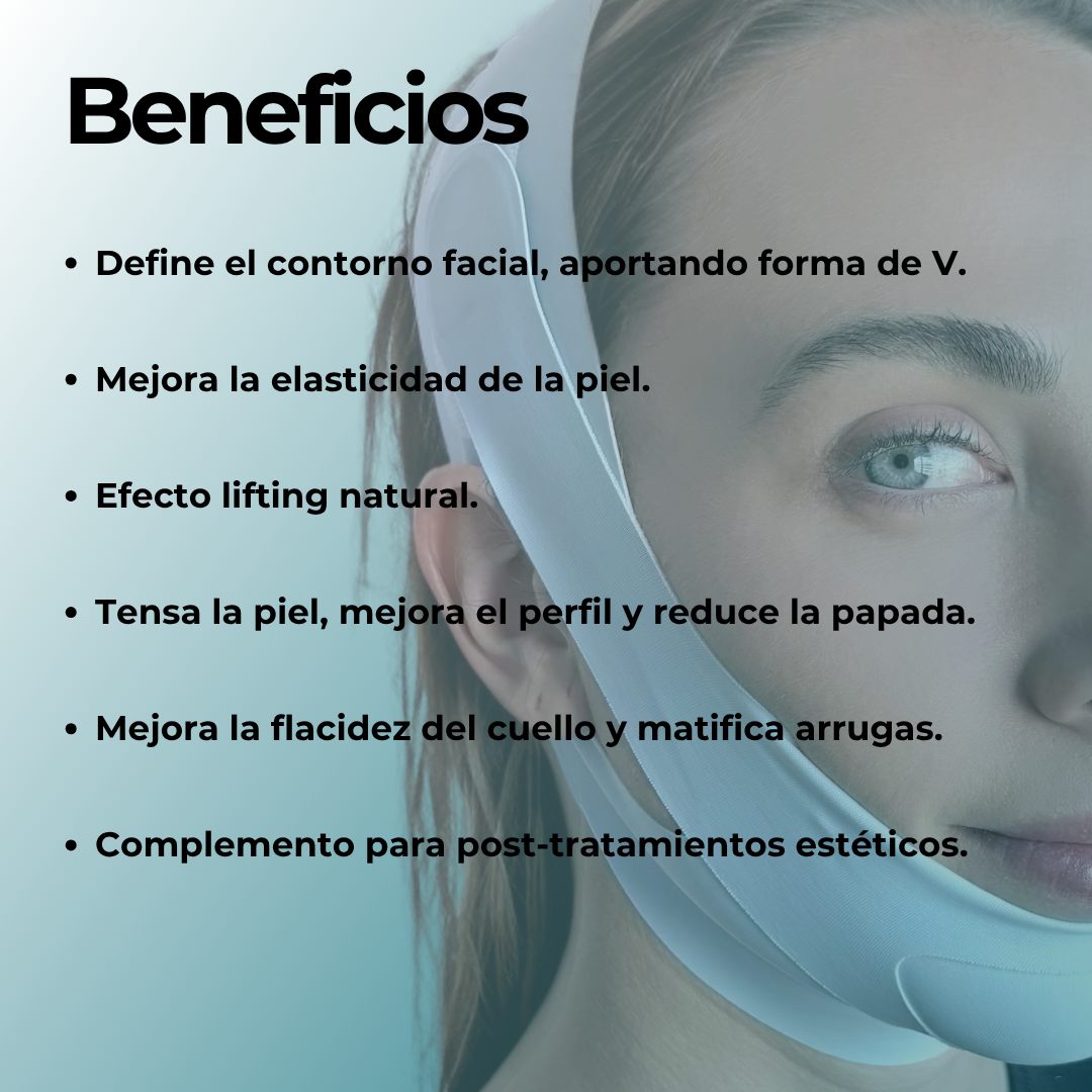 Reductor de papada reutilizable para mujer y hombre.