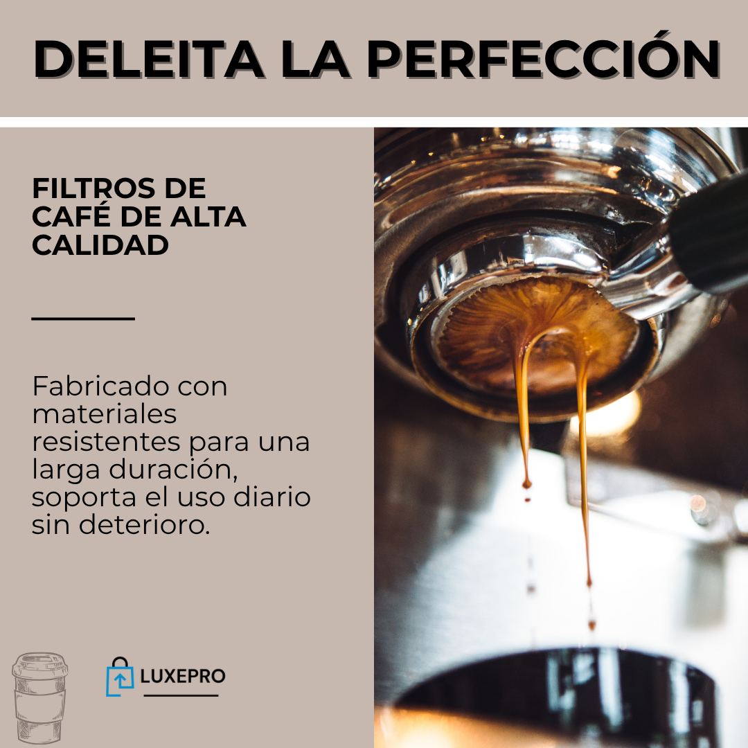 2 piezas de repuesto filtros de café presurizados 51mm de acero inoxidable para 1 y 2 tazas