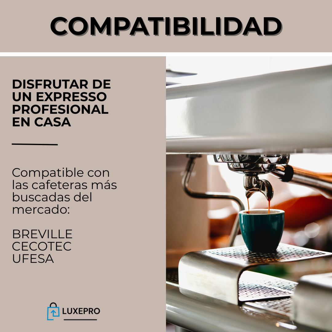 2 piezas de repuesto filtros de café presurizados 51mm de acero inoxidable para 1 y 2 tazas
